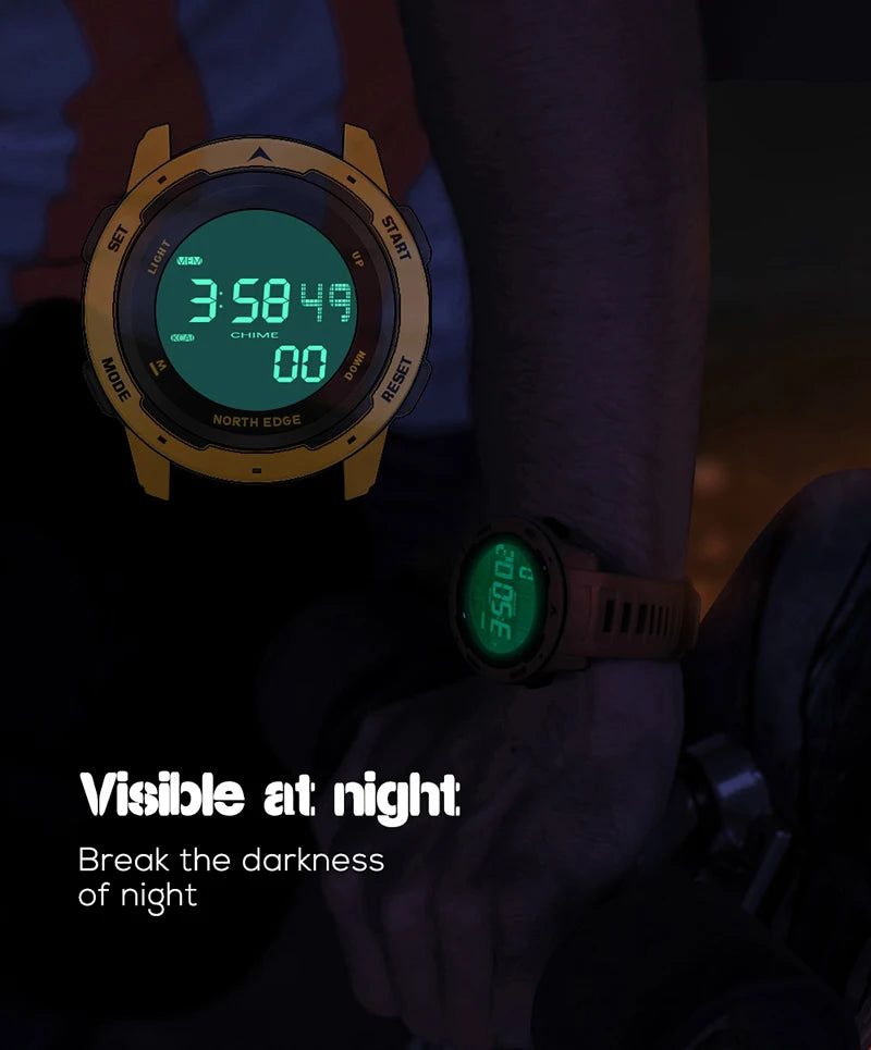 Digital Sports Watch, waterproof and lightweight.