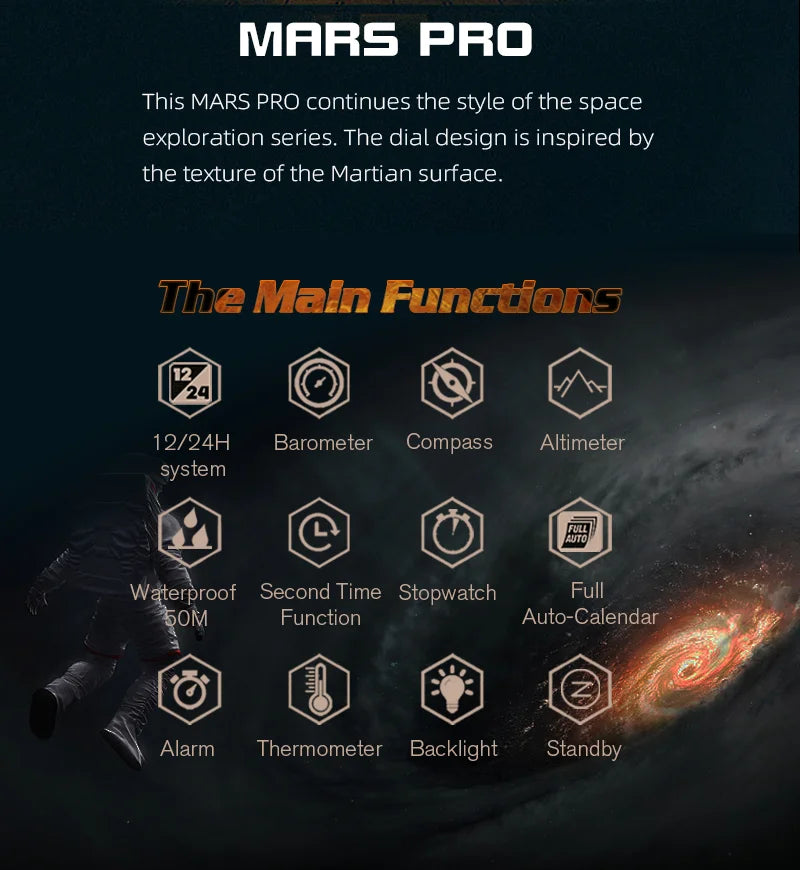 Mars Pro Digital Sports Watch – North Edge product photo – Lost Lake Outdoor