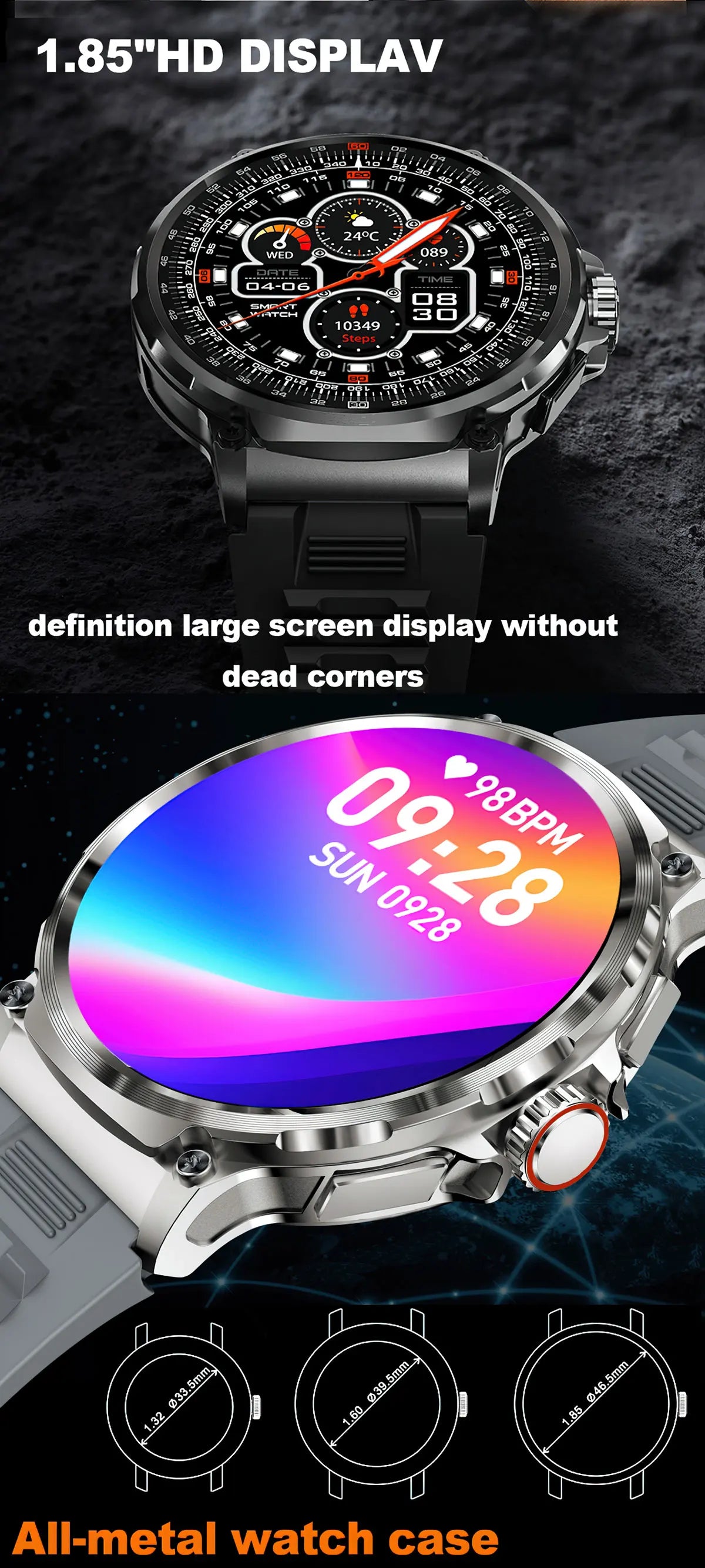 Multisport Watch with fitness tracking features.