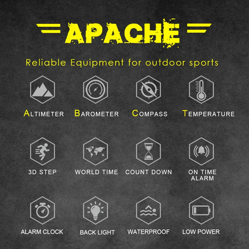 Apache 3 Outdoor Digital Watch – North Edge product photo – Lost Lake Outdoor