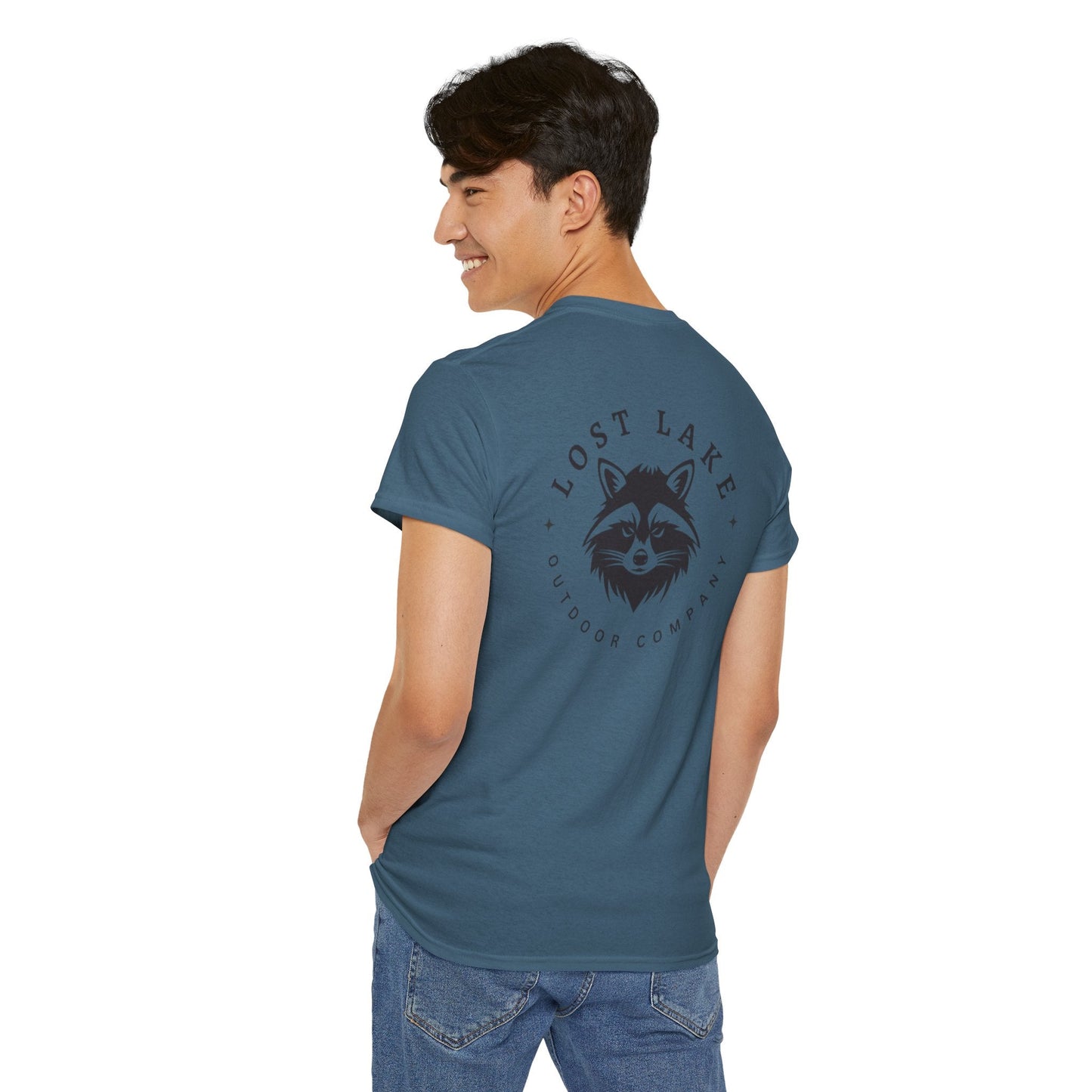 Raccoon Heavyweight Tee product photo – Lost Lake Outdoor