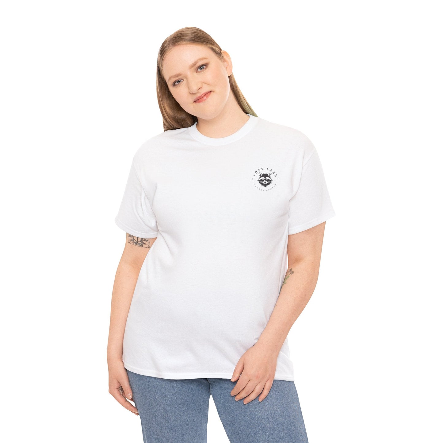 Raccoon Heavyweight Tee product photo – Lost Lake Outdoor