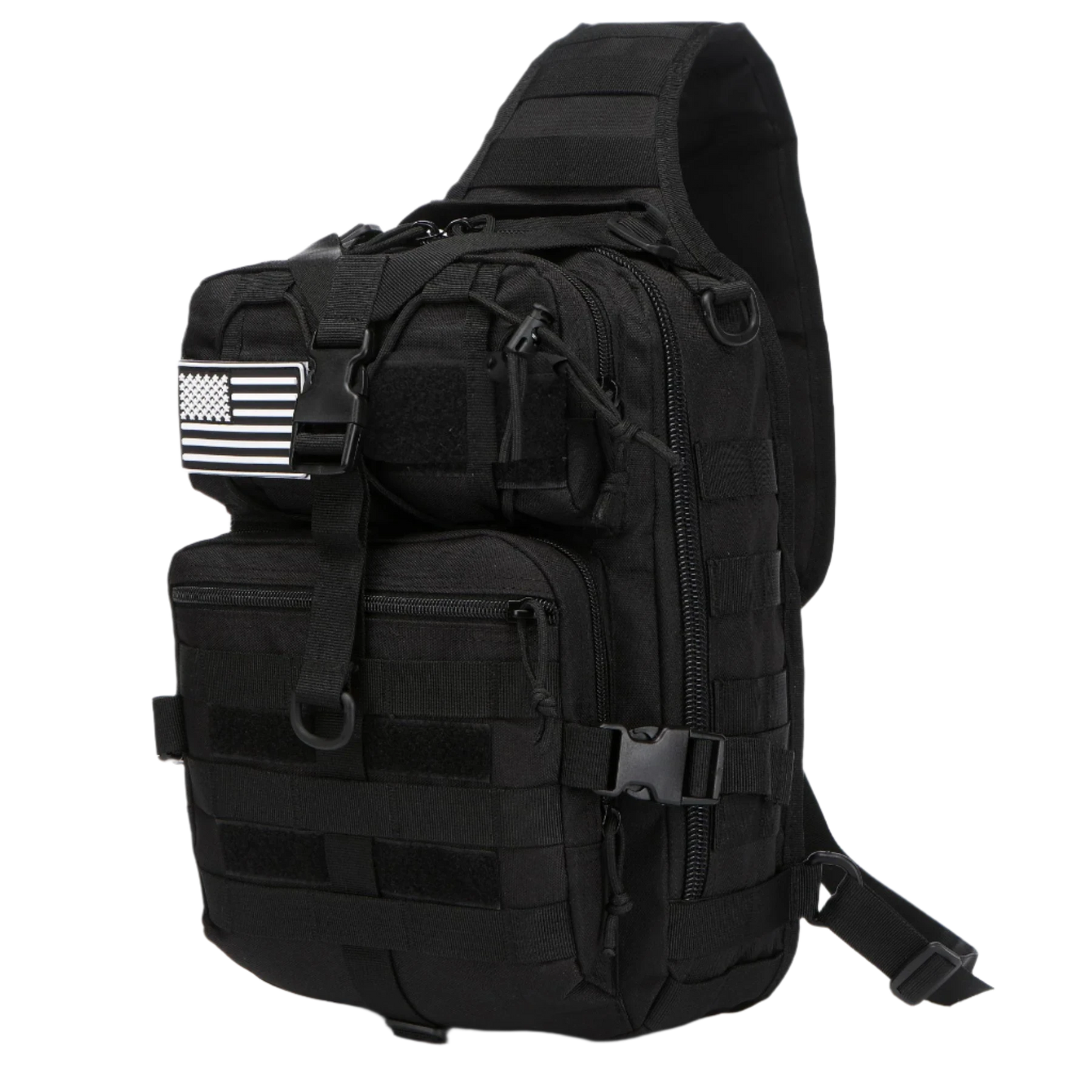 Black Tactical Backpack 15L with MOLLE system