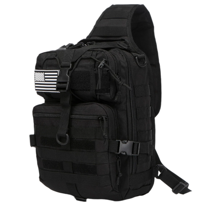 Black Tactical Backpack 15L with MOLLE system