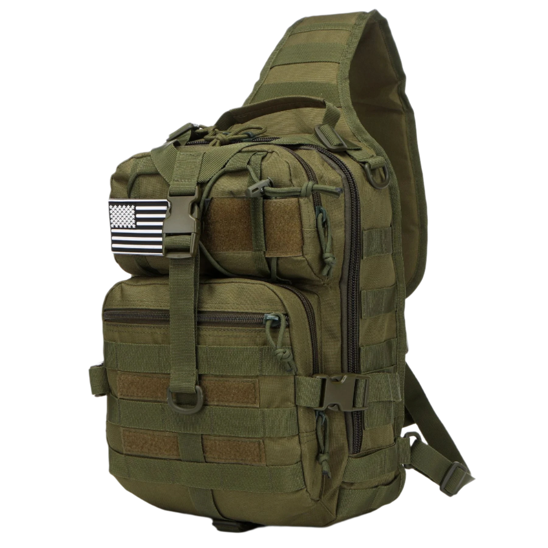 Green Tactical Backpack 15L with MOLLE system