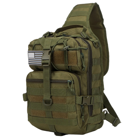 Green Tactical Backpack 15L with MOLLE system