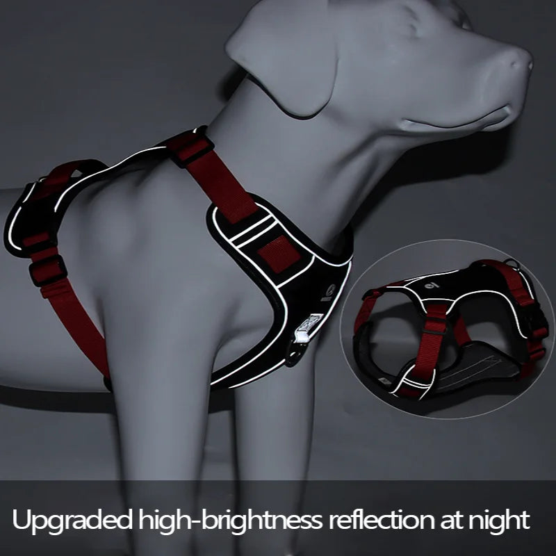 Dog Harness, reflective waterproof no-pull vest.