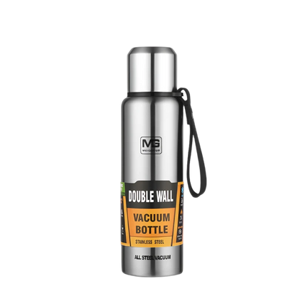 Silver Stainless Steel Water Bottle: Insulated, Durable, and BPA-free