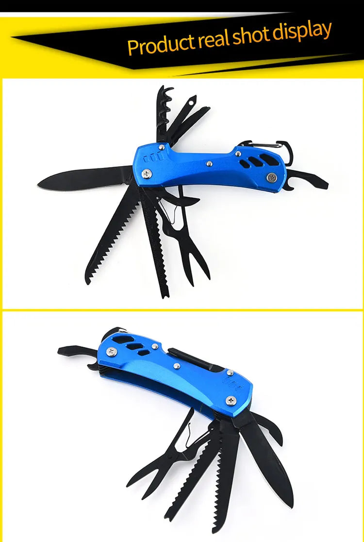 survival multi folding camping tool