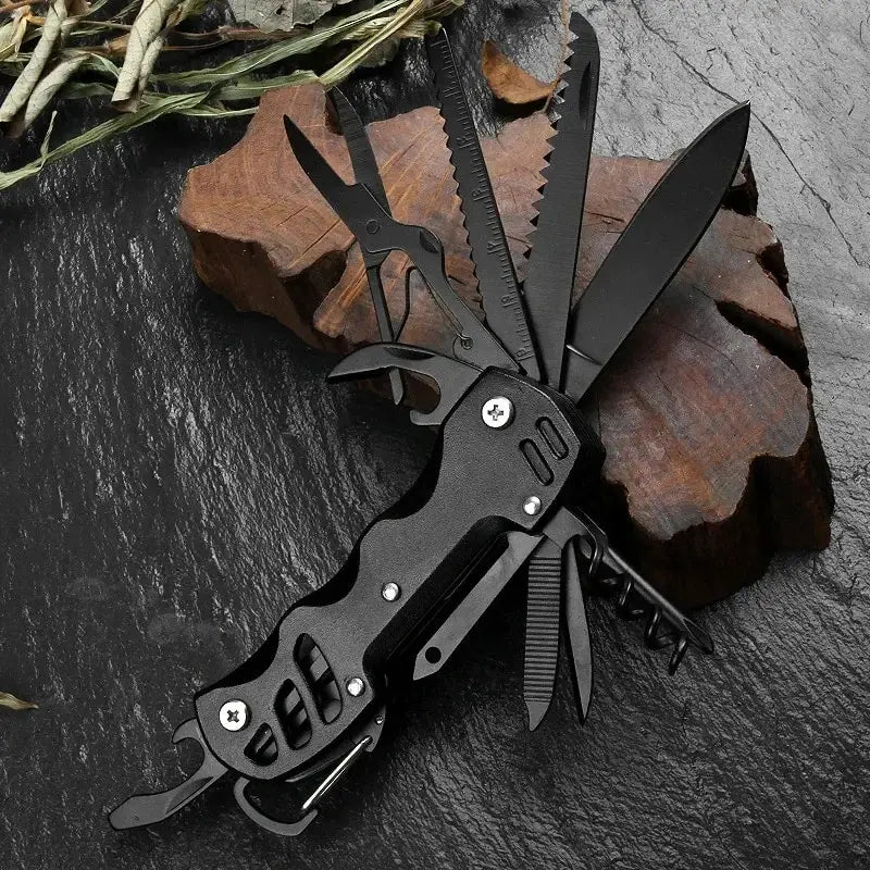 survival multi folding camping tool