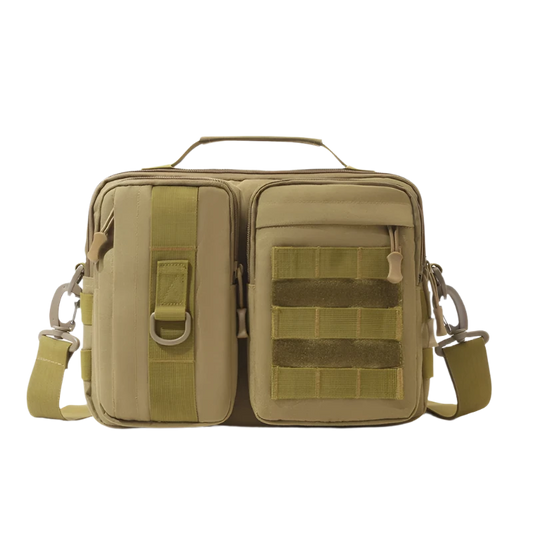 Khaki Lightweight crossbody trekking bag