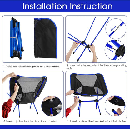 Ultralight Camp Chair, portable and foldable