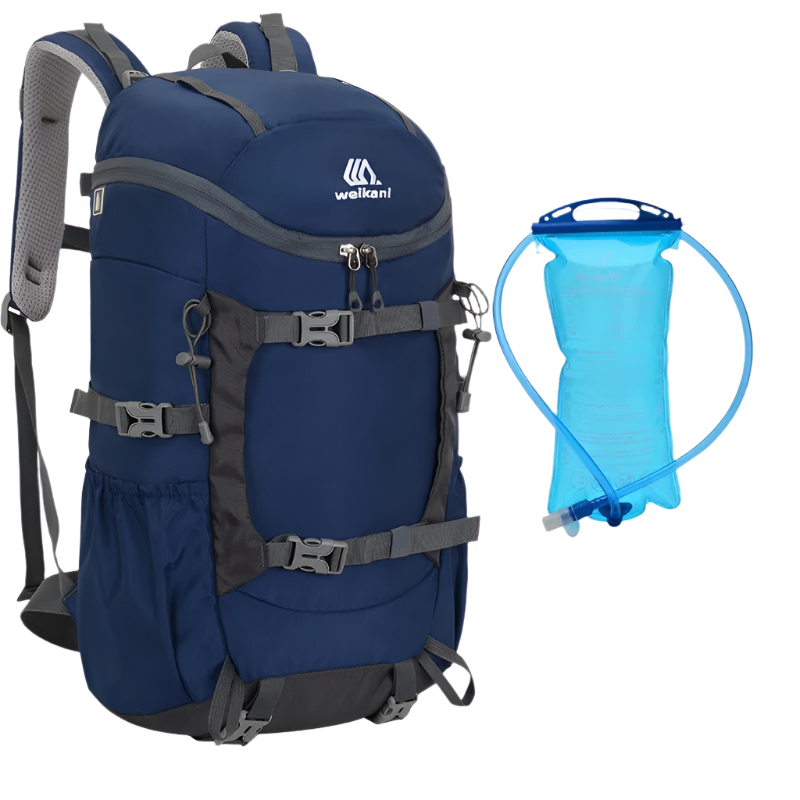 Dark Blue Ultralight Trekking Backpack, water-resistant 30L design