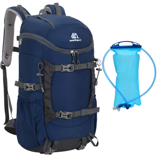 Dark Blue Ultralight Trekking Backpack, water-resistant 30L design