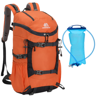 Orange Ultralight Trekking Backpack, water-resistant 30L design